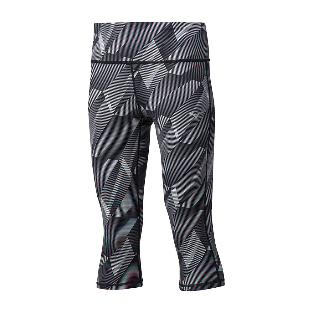 Mizuno Hineri Reversible ¾ Női Leggings Fekete QLY671905